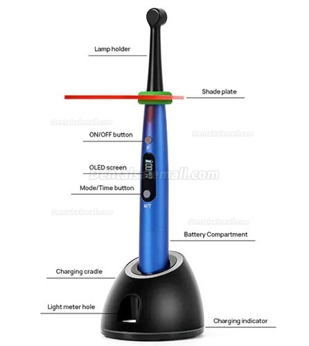VRN DV-50 Dental Coreless LED Curing Light with Caries Detection & Light Curing Meter